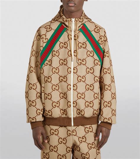 mens gucci madonna jacket|Gucci hooded jacket men.